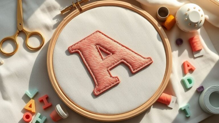6 Steps to Embroider Puffy Foam Letters