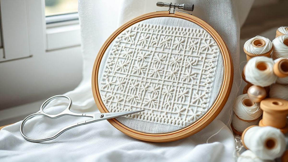 Hardanger Embroidery for Beginners: 22-Count Fabric and 28 Essential Stitches
